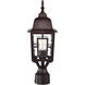 Banyan 1 Light 17 inch Rustic Bronze Outdoor Post Light