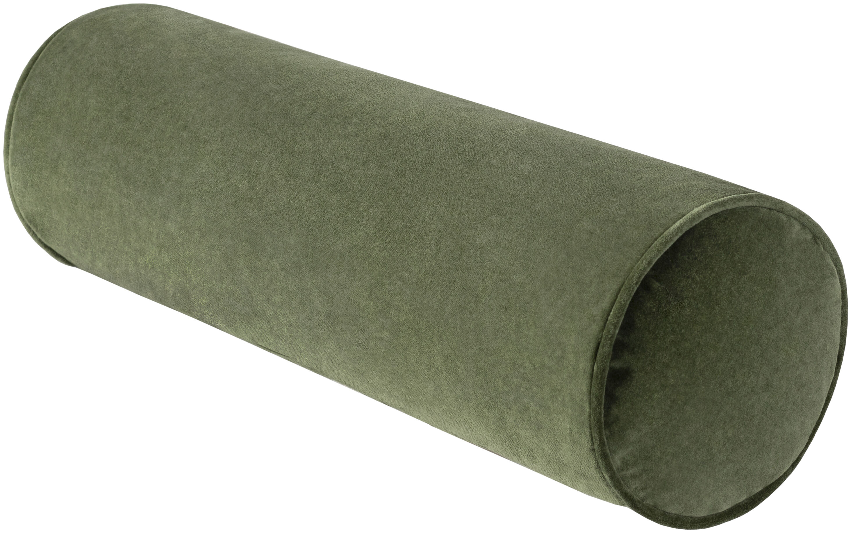 Cotton Velvet 21 inch Medium Green Pillow Kit, Bolster