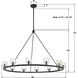 Aragon 12 Light 48 inch Matte Black Chandelier Ceiling Light