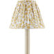 Maiden Fern Yellow and Ivory 6 inch Tapered Chandelier Shade