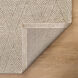 Natural Luxe 36 X 24 inch Light Grey Rug in 2 x 3