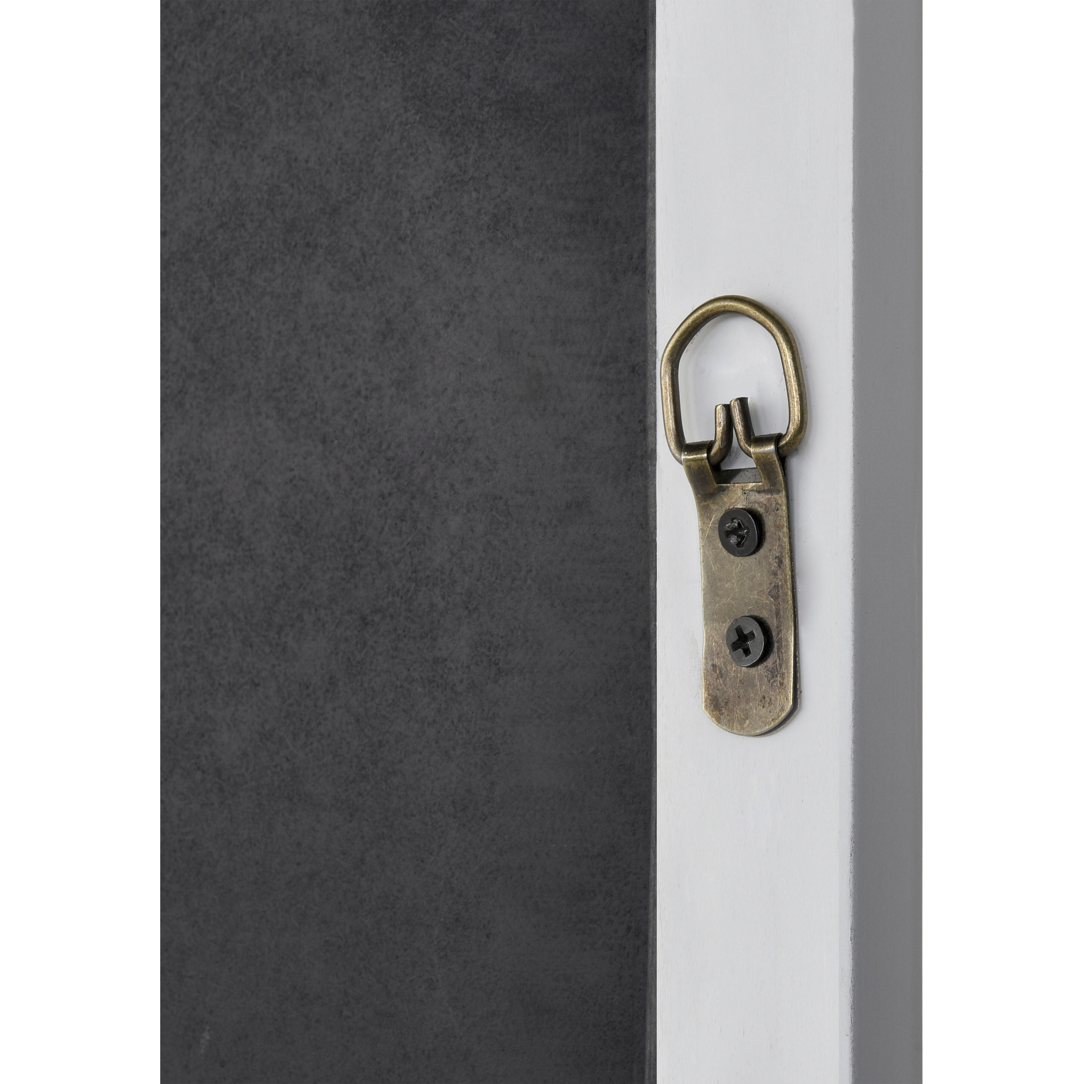 Terry 36.5 X 25 inch White with Mirror Wall Mirror