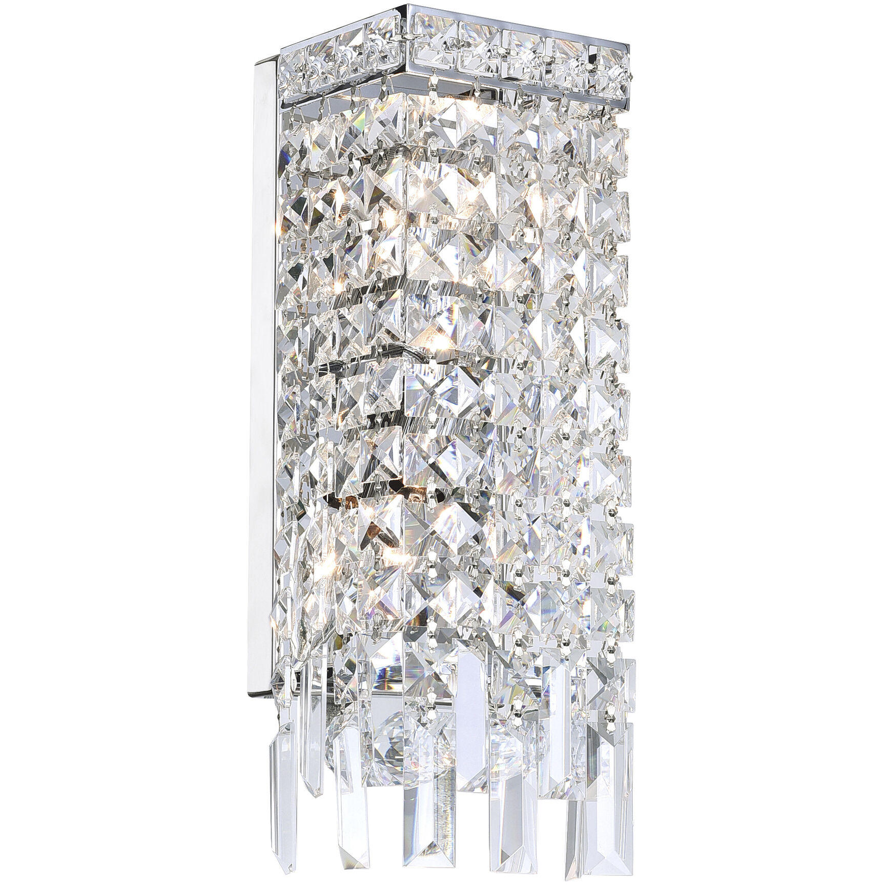 Colosseum 2 Light 5 inch Chrome Wall Light