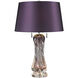 Vergato 24 inch 60 watt Purple Table Lamp Portable Light