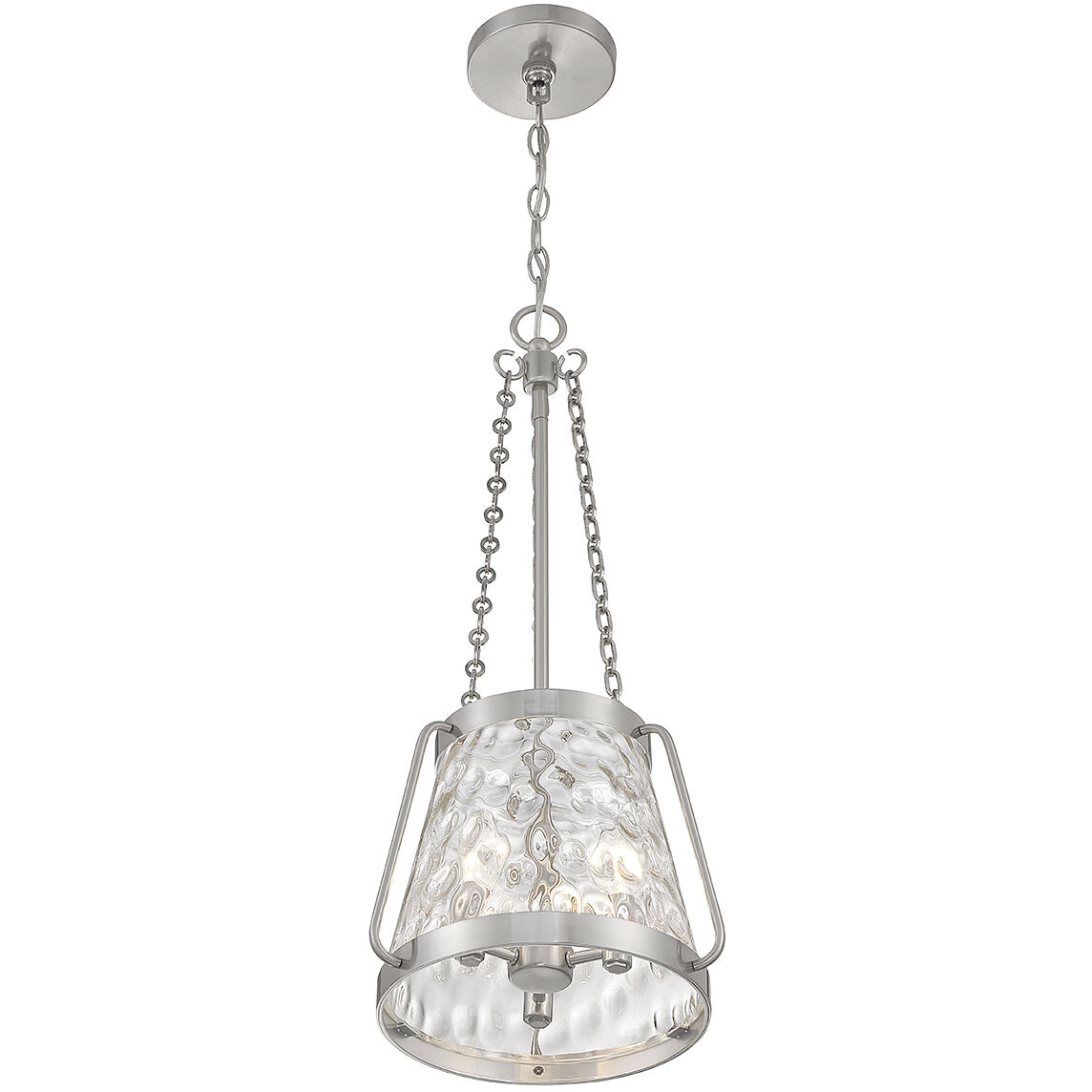 Crawford 3 Light 12 inch Satin Nickel Pendant Ceiling Light