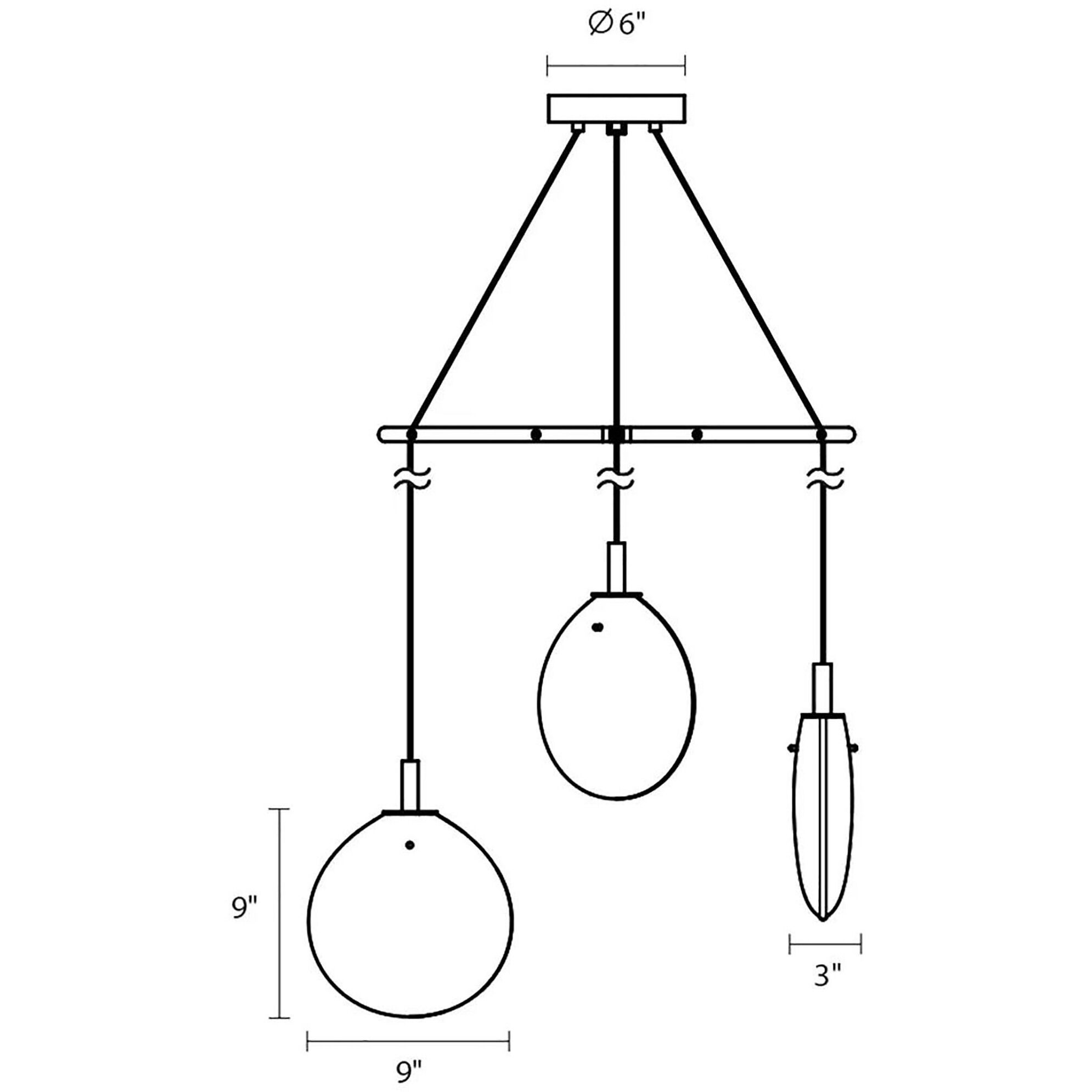 Cantina LED 30 inch Satin Black Pendant Ceiling Light in White Glass, Small