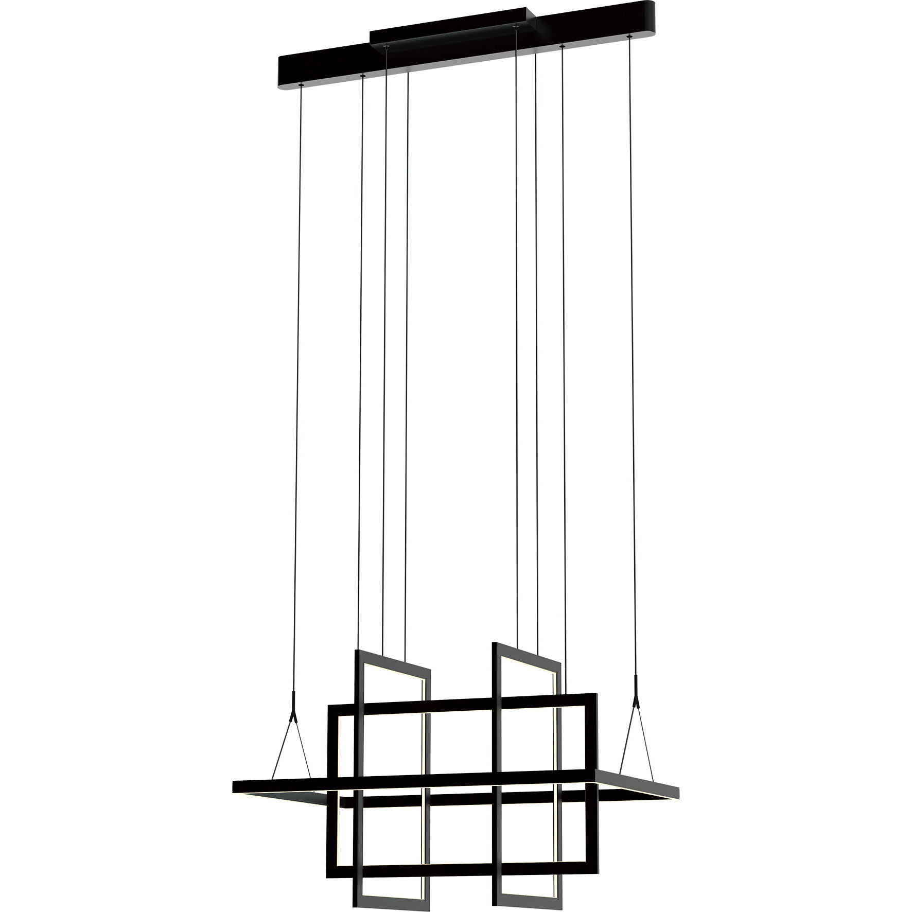 Geometry 20 inch Satin Dark Gray Chandelier Ceiling Light