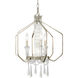 Barcelona 4 Light 18 inch Transcend Silver Pendant Ceiling Light