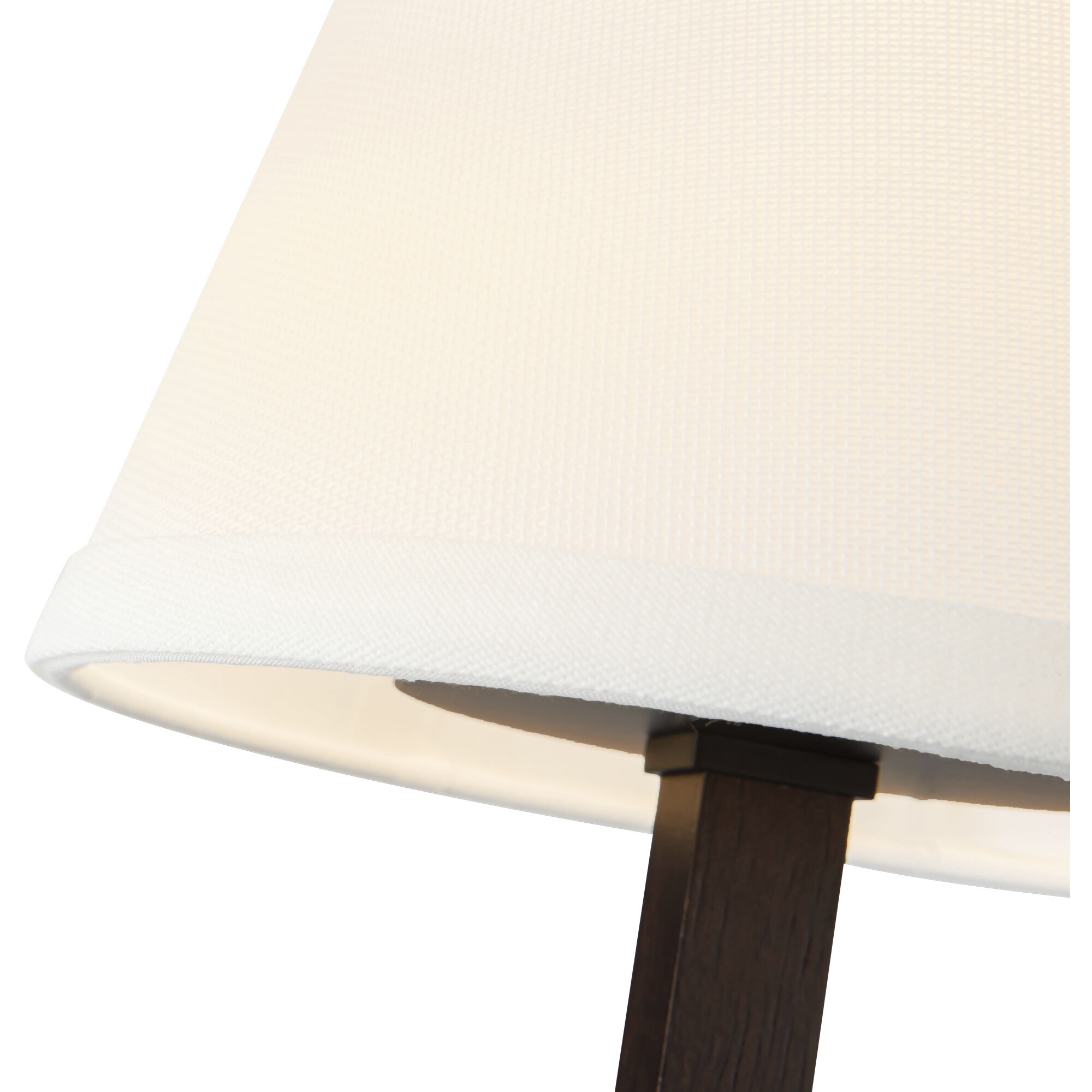 Alora Mood Sloan 3 Light 30 inch Matte Black and White Linen Chandelier Ceiling Light