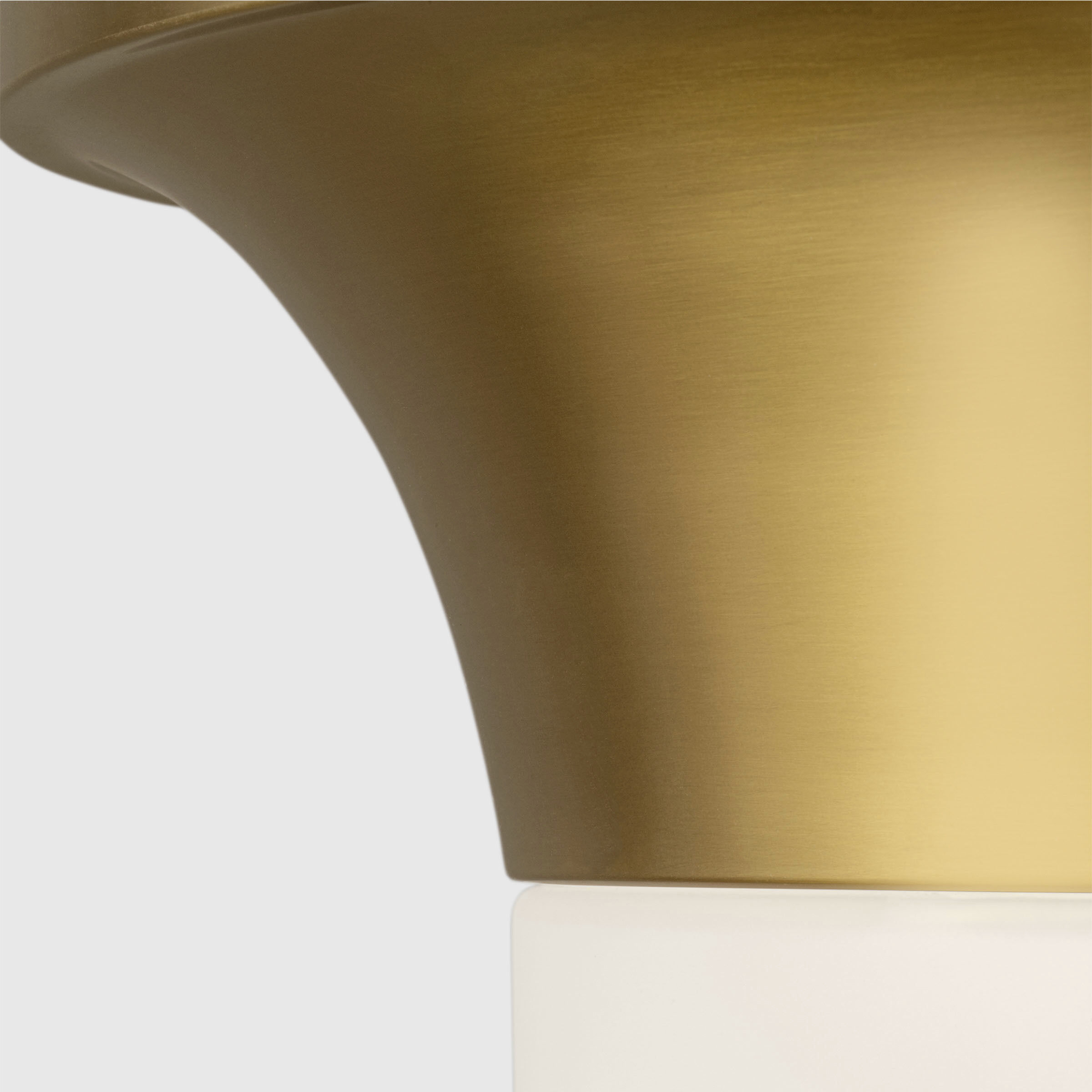 AH by Alexa Hampton Sina 2 Light 14.75 inch Burnished Brass Flush Mount Ceiling Light