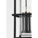 Carlo 4 Light 11 inch Textured Black Outdoor Pendant