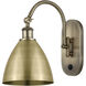Ballston Dome LED 7.5 inch Antique Brass Sconce Wall Light