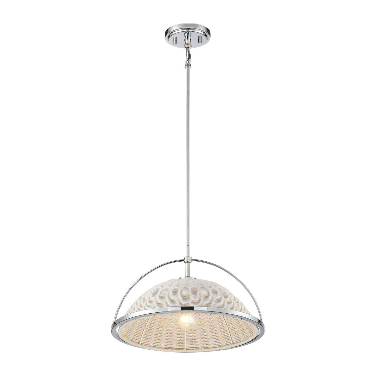 Celeste 1 Light 16 inch Chrome Semi-Flush Mount Ceiling Light
