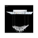 Contemporary 3 Light 22 inch Silver Crystal Chandelier Ceiling Light