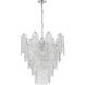 Frozen Cascade 9 Light 26 inch Polished Chrome Chandelier Ceiling Light