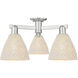 Natural Ballston Dome 3 Light 25 inch Brushed Satin Nickel Semi-Flush Mount Ceiling Light