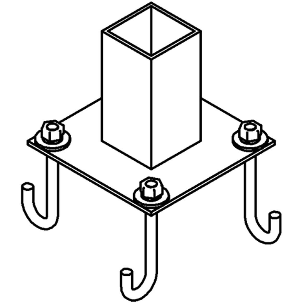 Hubbardton Forge Samantha 4 inch Coastal Oil Rubbed Bronze Outdoor Pier Mount 390006-1011 - Open Box