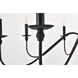 Rohan 8 Light 42 inch Matte Black Chandelier Ceiling Light