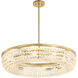 Ophelia 8 Light 30 inch Aged Brass Chandelier Ceiling Light