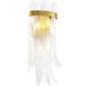 Erika 3 Light 12.8 inch Antique Brass Wall Lamp Wall Light