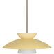 Trilo 15 1 Light Satin Nickel Stem Pendant Ceiling Light