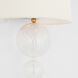 Julie Neill Talia LED 10 inch Gild and Clear Swirled Glass Sconce Wall Light