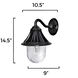Orion LED 13 inch Black Outdoor Wall Sconce, Solar