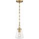 Voss 1 Light 5.75 inch Luxe Gold Mini Pendant Ceiling Light