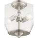 Dunbar 2 Light 13 inch Satin Nickel Dual Mount Ceiling Light