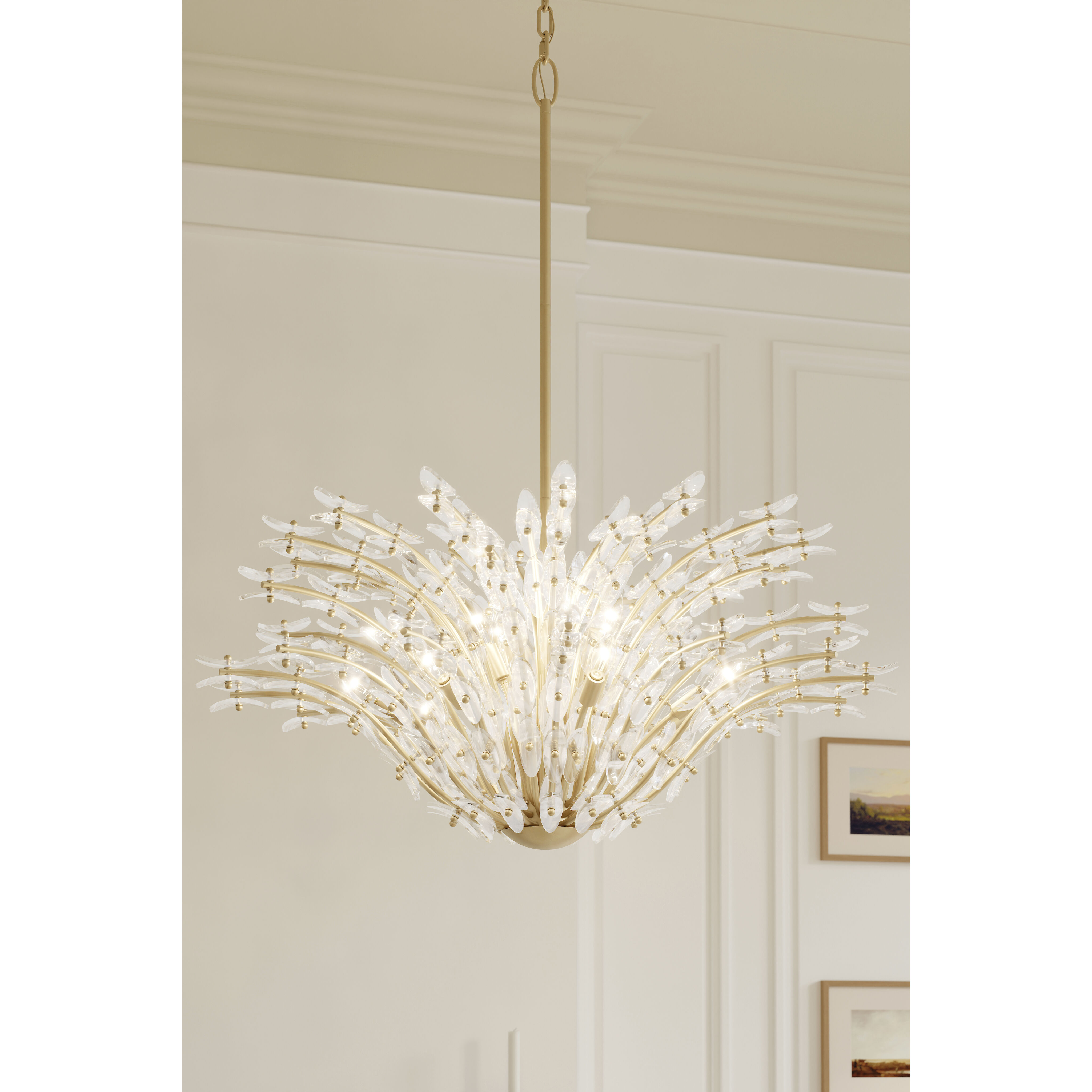 Sorra 14 Light 40 inch Painted Legacy Brass Chandelier Ceiling Light