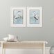 Heron on Blue Blue and White and Neutral and Multi Framed Art, Propac