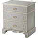 Theodore Alexander 30 X 27 inch Grey Limestone Painted Nightstand
