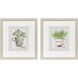 Herb & Wildflower I Green and Multi and Gray and Pink Framed Art, Propac