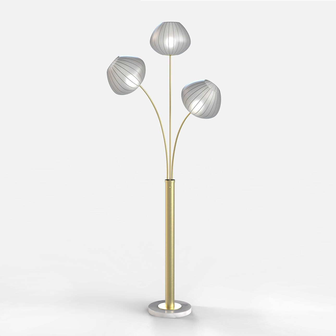 Bloom 61 inch 14.00 watt Black Nickel Floor Lamp Portable Light