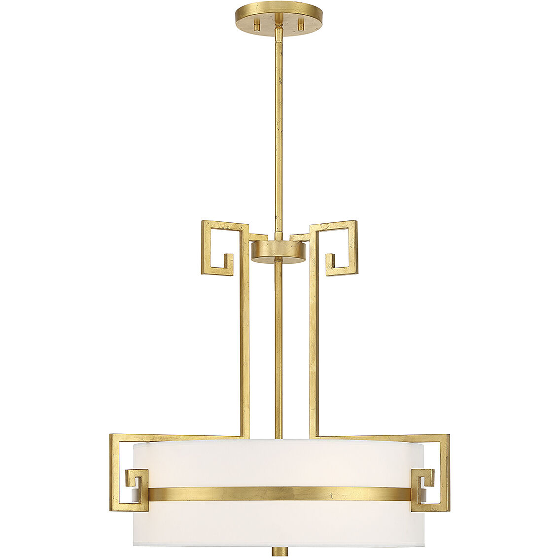 Quatrain 4 Light 22.75 inch True Gold Pendant Ceiling Light