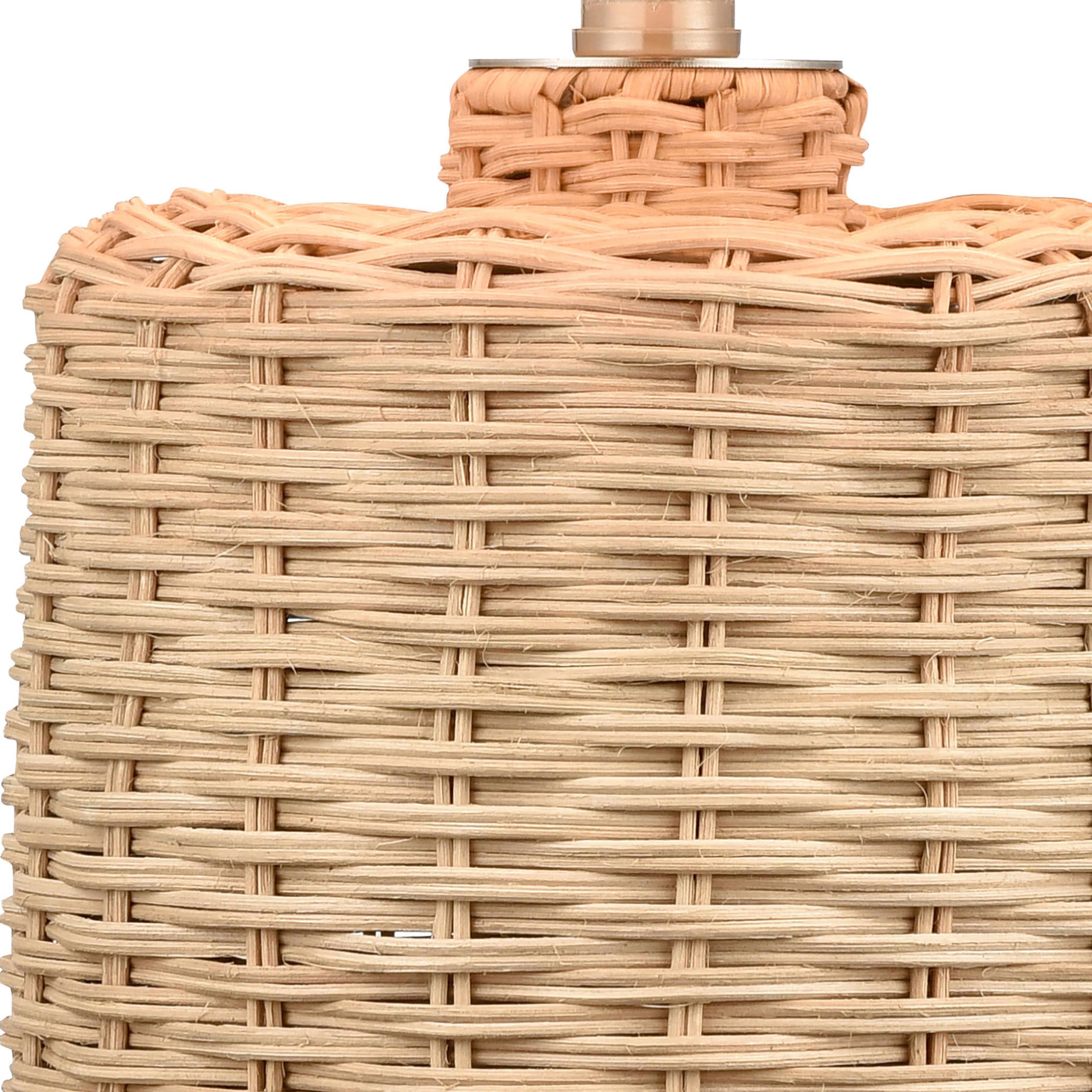 Roscoe 18 inch 60 watt Natural Table Lamp Portable Light