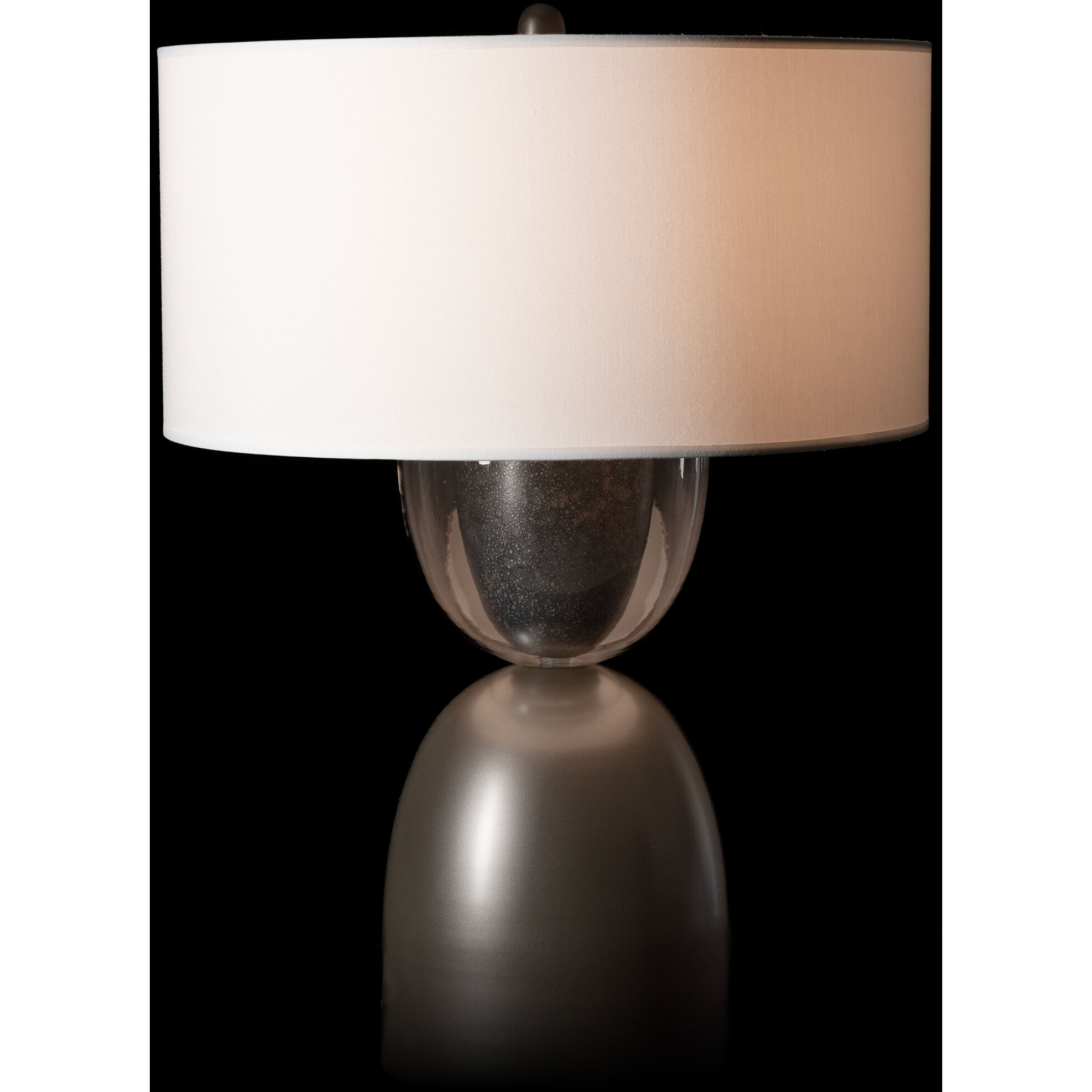 Union 27.8 inch 100.00 watt Dark Smoke and Clear Steel Table Lamp Portable Light