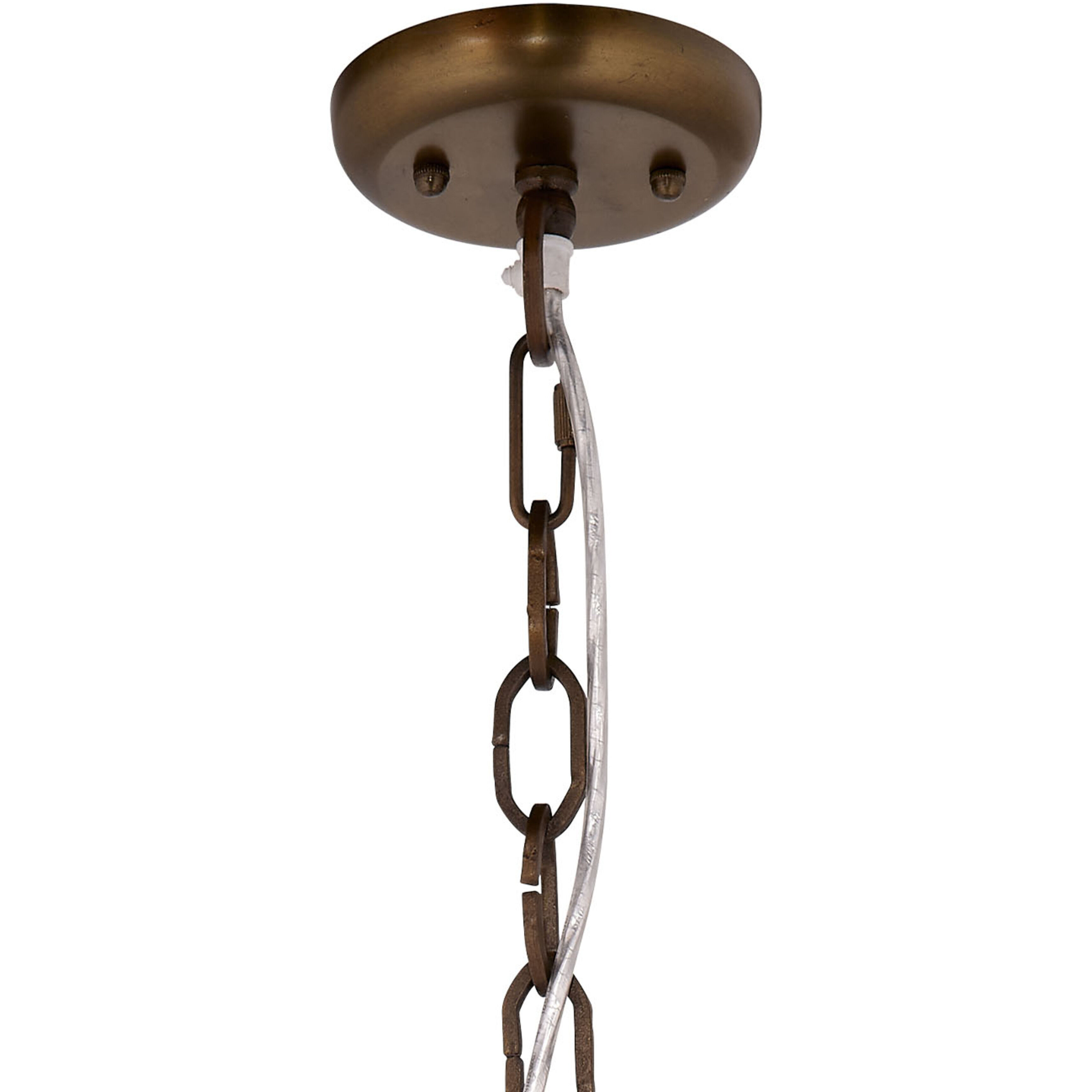 Creekside 1 Light 11 inch Slate Blue Wood Beads and Antique Brass Pendant Ceiling Light
