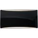 Ambiance 1 Light 10 inch Gloss Black and Matte White Wall Sconce Wall Light