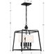 Sylvan 4 Light 16 inch Black Forged Lantern Chandelier Ceiling Light