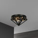 Archello LED 12 inch Antique Brass Flush Mount Ceiling Light