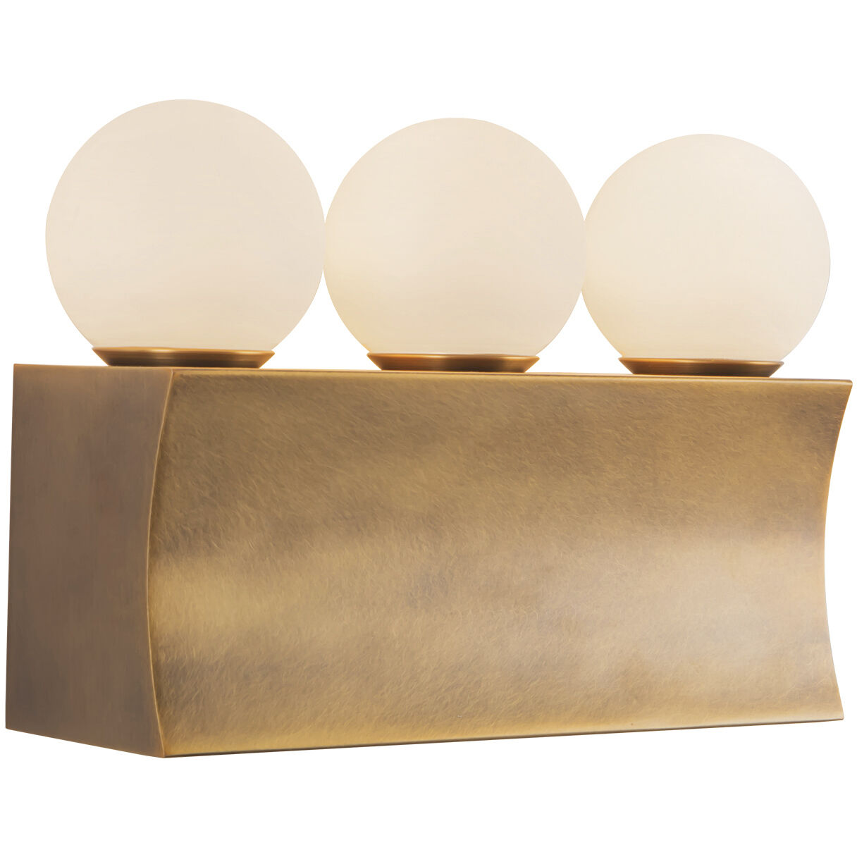 Sinclair 12.13 inch Vintage Brass Bath Vanity Light Wall Light