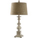 Cromwell 31 inch 150 watt Cromwell Table Lamp Portable Light in Ivory Cream