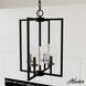 Kerrison 4 Light 15 inch Natural Black Iron Pendant Ceiling Light
