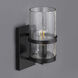 Chamberlain 1 Light 13 inch Dark Bronze Outdoor Wall Mount in Textured Clear