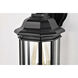 Hopkins 12 inch Matte Black Outdoor Wall Lantern, Small