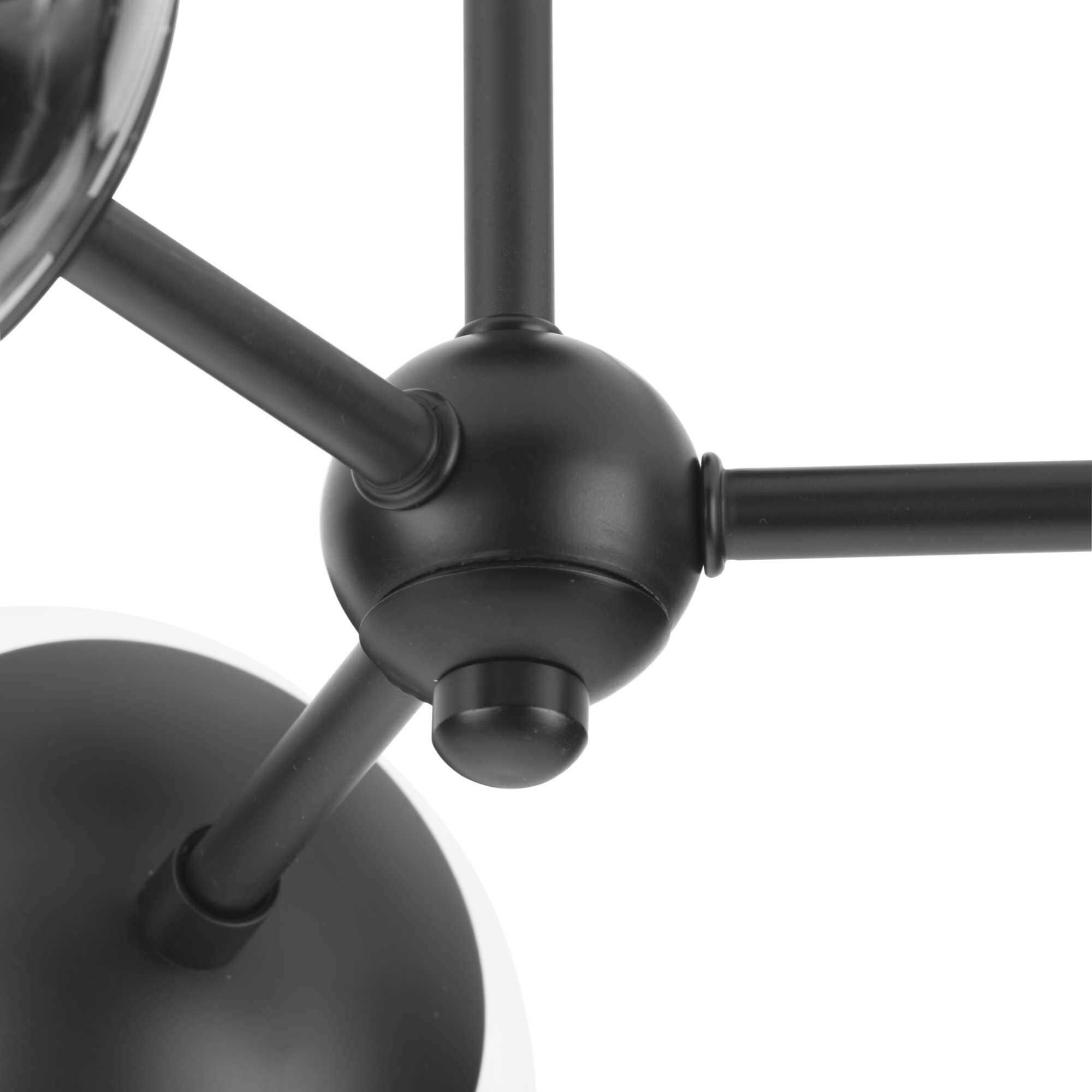 Atwell 3 Light 22 inch Matte Black Semi-Flush Mount Ceiling Light