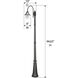 Orion 1 Light 94.63 inch Black Post Light, Solar