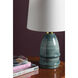 Tenley 26 inch 15.00 watt Aged Brass/Ceramic Inchyra Blue Table Lamp Portable Light
