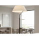 Geraldine 63.5 inch 60 watt Matte Black Floor Lamp Portable Light in White
